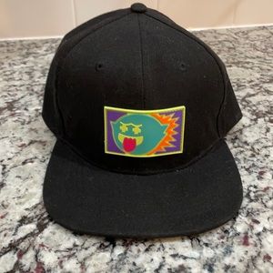 Black PinkDolphin Ghost Bloom SnapBack hat